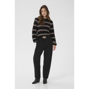 Cream Trui 'CRWavy'  beige / blauw / oranje / zwart