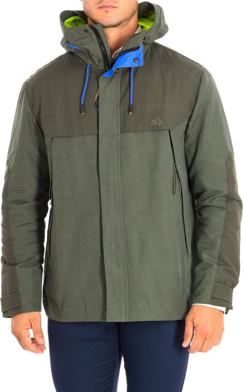 La Martina - Blazer - Olijfgroen - 56% Polyester 34% Katoen 10% Polyamide