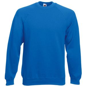 Fruit Of The Loom Heren Raglan Mouwen Belcoro® Sweatshirt (Royaal Blauw) - Maat 2XL