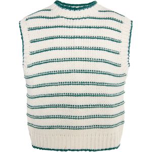 Dreimaster Slipover Dames Gebroken wit groen