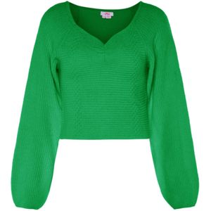 Mymo - Jumper - Grasgroen - Pullover Trui