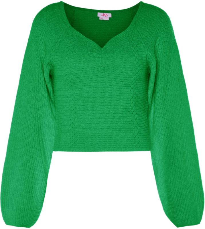 Mymo - Jumper - Grasgroen - Pullover Trui