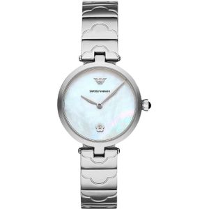 Emporio Armani Dameshorloge Kwarts Zilver