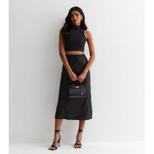 Midi-rok met pailletten