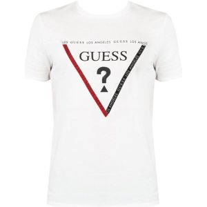 Guess T-Shirt Tolby Mannen Wit