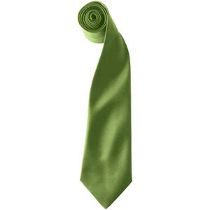Premier Kleuren Heren Satin Clip Tie (Pakket van 2) (Oase Groen)