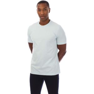 Boss Heren Logo T-shirt met kraag (Blauw)