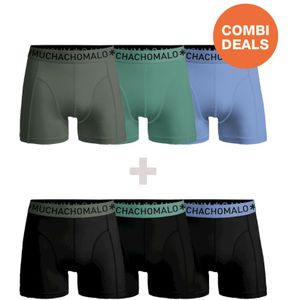 Muchachomalo Heren Boxershorts - 3+3 Pack - Mannen Onderbroeken