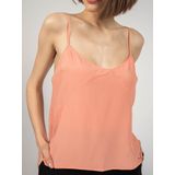 Patrizia Pepe - V-Hals Mouwloze Top - Oranje - Dames