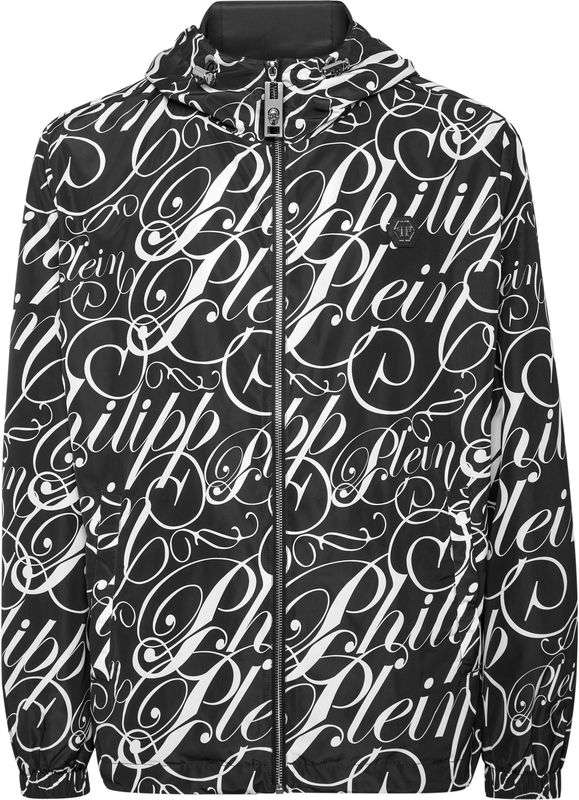 Philipp Plein, Heren, Jassen, Wit, Maat: M Nylon,