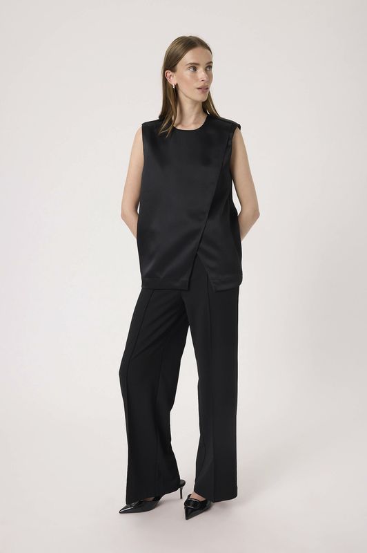 Vest SLLiva Vest Baggy fit black