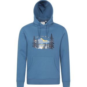 Mountain Warehouse Heren Into The Wild Hoodie (Blauw)