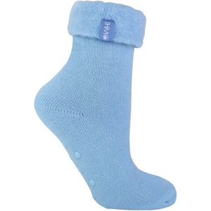 1 Pack Dames Zachte Pluche Gevoerde Slippersokken