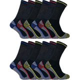 12 Pairs Unisex Zachte Ademende Bamboe Werk Sokken