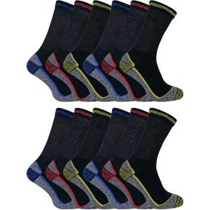 12 Pairs Unisex Zachte Ademende Bamboe Werk Sokken