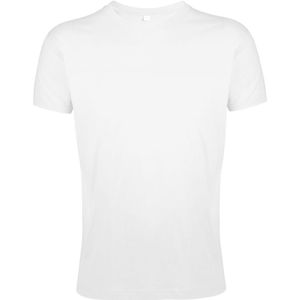 SOLS Heren Regent Slim Fit T-Shirt met korte mouwen (Wit)