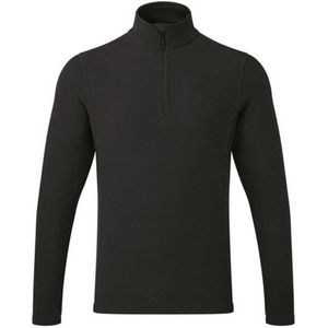 Premier Recyclight Quarter Zip Fleece Top voor volwassenen (Zwart)