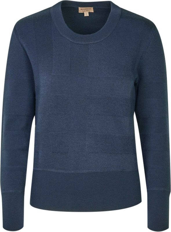 Burberry - Model 4012370 - Gebreide Trui - Zacht - Ronde Hals - Lange Mouwen