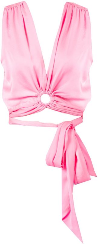 Blousetop - V-hals - Zwart - Hoogwaardige Stof