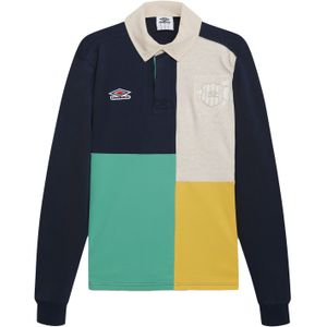 Umbro Rugby Jersey Heren Paneel (Donker marine/multikleurig)