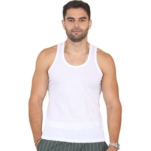 Enzo - Heren Vesten - Wit - 3 Pack