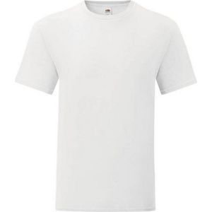 Fruit of the Loom Heren Iconic 150 V Hals T-shirt (Wit)