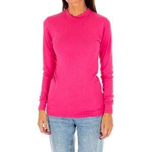 T-shirt met lange mouwen en halfhoge kraag 1625-M dames