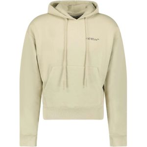 Caravaggio - Gebroken Witte Hoodie - Beige Capuchon - 100% Katoen - Normale Pasvorm