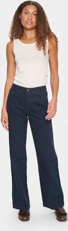 SAINT TROPEZ - Ilu - Jeans - Nachtblauw - Wide Leg - Mid Waist
