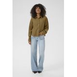 Overhemd - Bruin - KAvera - Regular Fit - Lange Mouwen