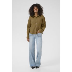 Overhemd - Bruin - KAvera - Regular Fit - Lange Mouwen