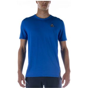 La Coq Sportif Tech Tee Ss NÂ°1 M Blauw Overhemd