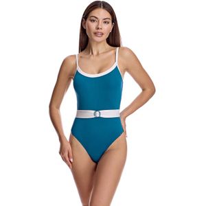 Dameszwempak met ronde hals en cups W251417