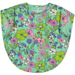 Vingino gebloemd T-shirt ISLA groen/roze/lila