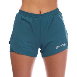 Skins - Series-3 X-Fit - Shorts - Teal - 2-in-1 Panty met Overshort