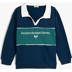 Koton SWEATSHIRTS Overhemdkraag Met blokken Sweatshirt