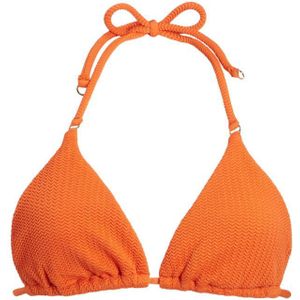 Seafolly Niet-voorgevormde Triangel Bikinitop Met Textuur Oranje - Maat M