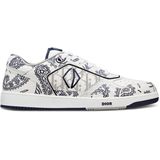Dior - Leren Sneakers - Wit - Kalfsleer - Vetersluiting - Monogramdetail
