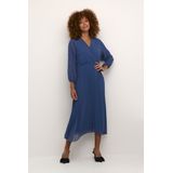 CULTURE - CU Kila - Jurk - Nachtblauw - 3/4 Lengte - V-hals