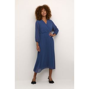 CULTURE - CU Kila - Jurk - Nachtblauw - 3/4 Lengte - V-hals