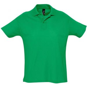 SOLS Heren Zomer II Pique Poloshirt met korte mouwen (Kelly Groen)