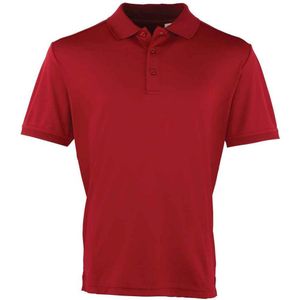 Premier Heren Coolchecker Pique Poloshirt (Bourgondië)
