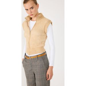 Gestreepte Half-Zip Visserstrui Vest