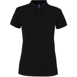 Asquith & Fox Dames/dames Performance Blend Poloshirt met korte mouwen (Zwart)