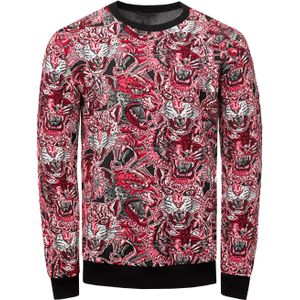 Rusty Neal - Sweatshirt - Rood - Lange Mouw - Streetwear Trui