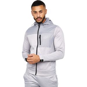 Crosshatch Heren Catmoore Full Zip Track Top (Grijs)