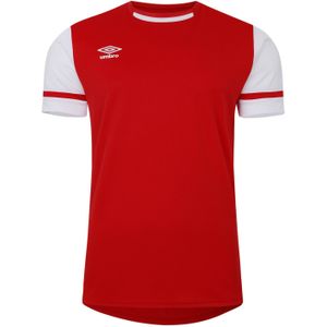 Umbro Heren Cavelle Jersey T-Shirt (Vermiljoen/Briljant Wit)