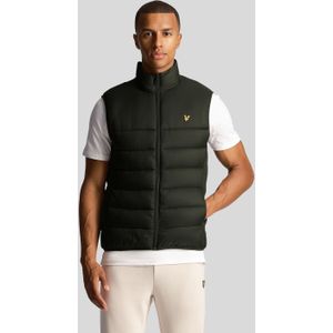 Lyle & Scott - Gewatteerd Gilet - Olijf