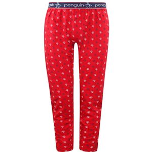 Penguin - Lounge Jersey - Pyjama Broek - Rood