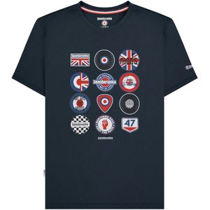 Lambretta Heren SS25 Badge T-Shirt (Marine)
